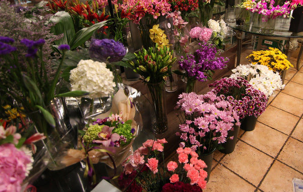 Mixed seasonal flower bouquet