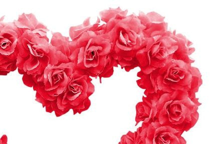 Sympathy heart shape flower arrangement for the service