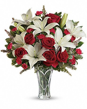 Heartfelt Bouquet with Lilies
