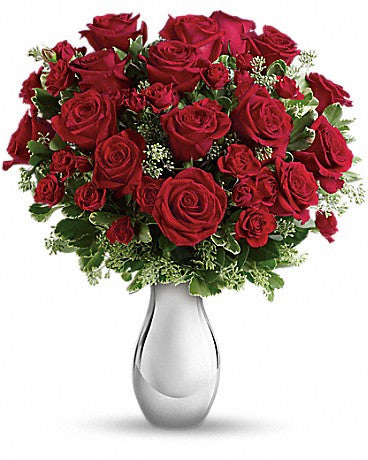 True Romance Bouquet with Red Roses